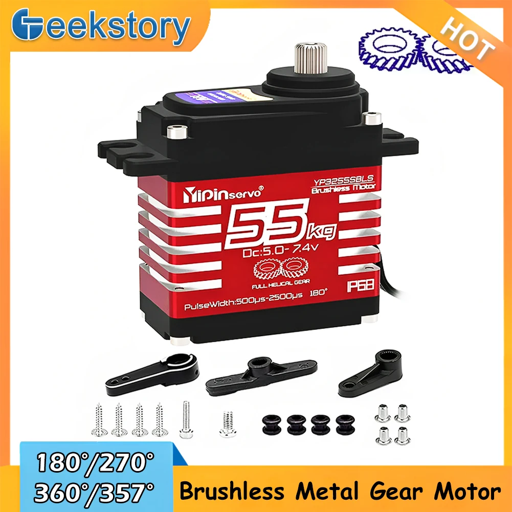 Rc Hobby Motors - 55kg Digital Servo 7.4V 180/270/360/357 Degree