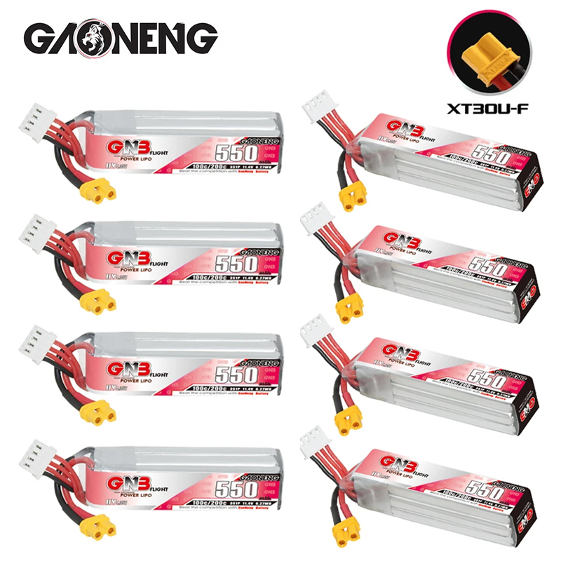 Hobby Rc Quadcopters - GNB HV 11.4V 550mAh 100C/200C Lipo