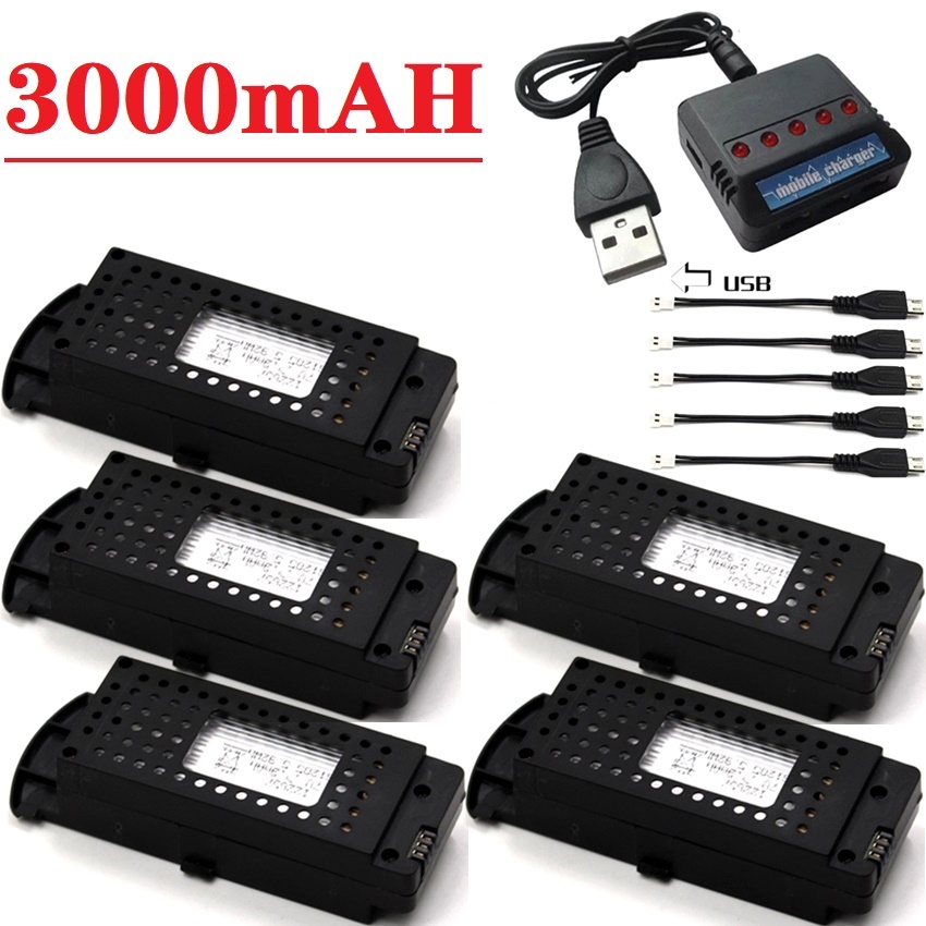 Hobby Rc Quadcopters - Q6 Drones Battery 3.7V 3000mAh for