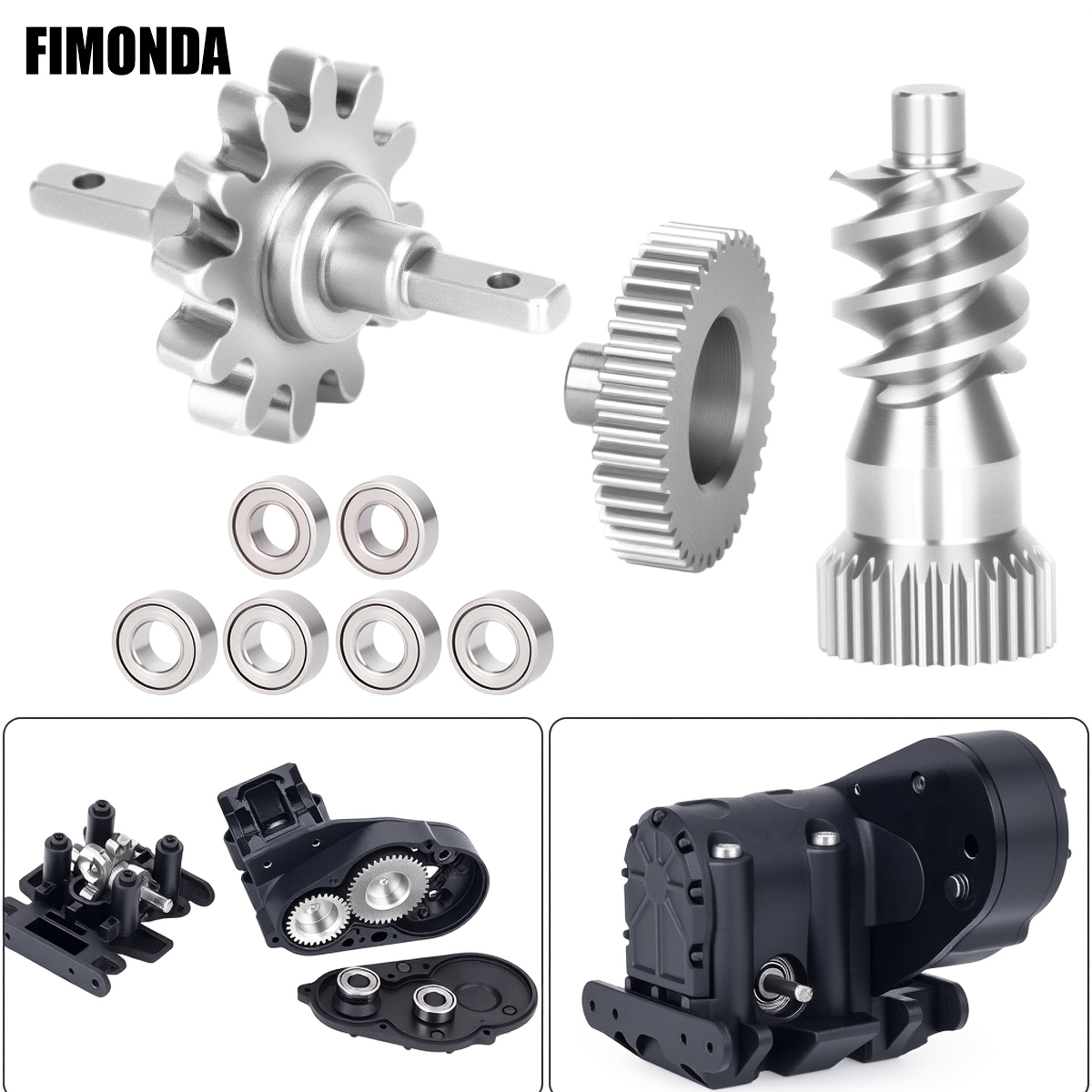 Rc Hobby Crawler - Stainless Steel Gearbox Gear Set for