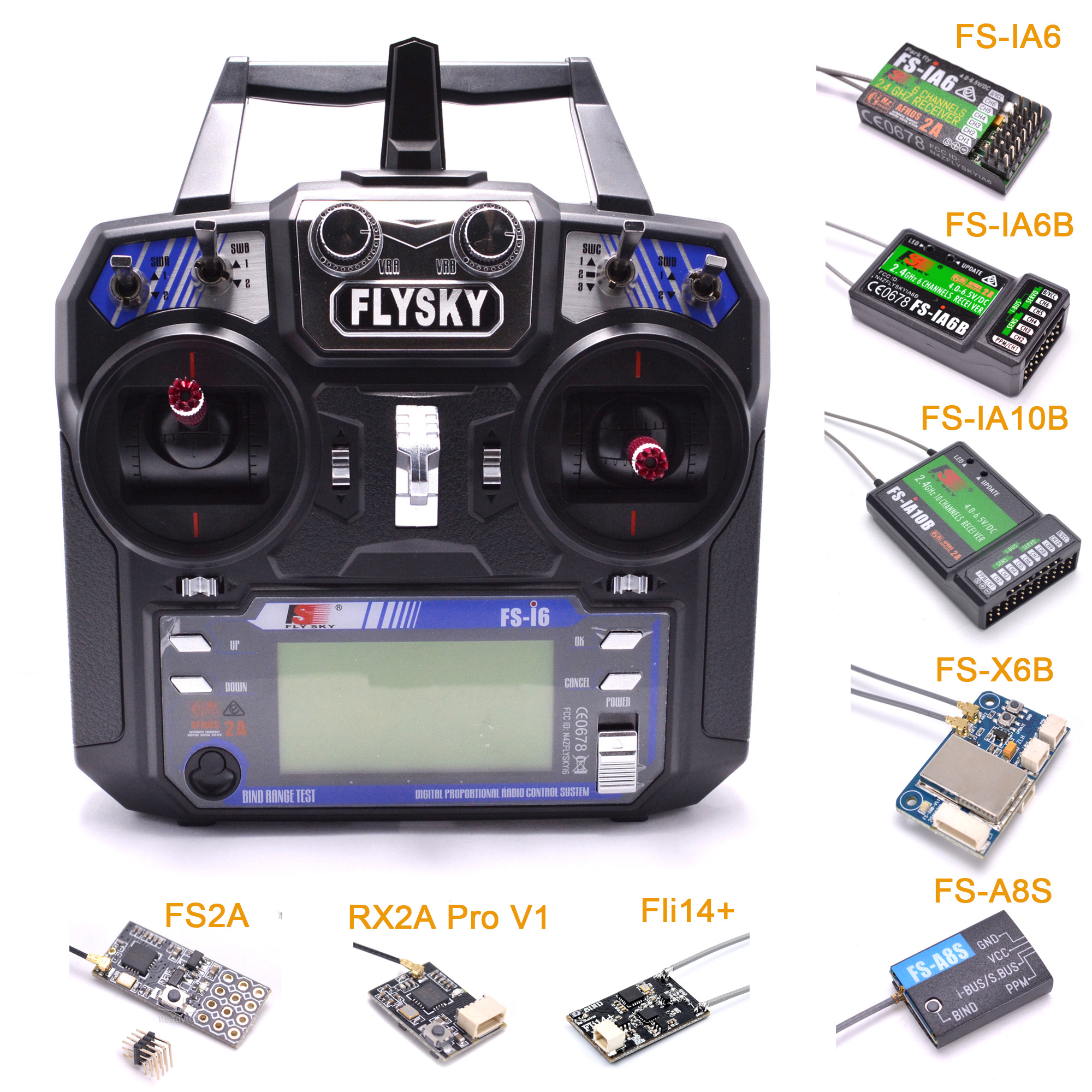Radio Transmitter 6Ch - FLYSKY FS-i6 i6 2.4G 6CH AFHDS