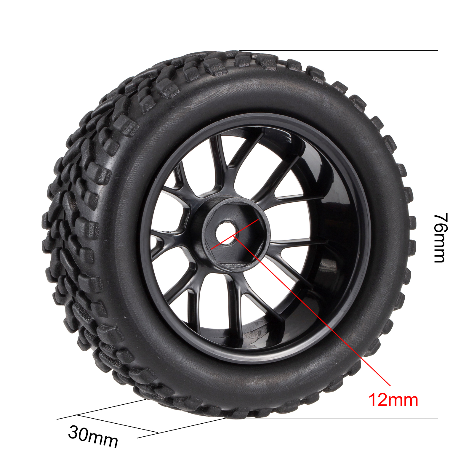 4PCS 76mm 1.9 inch Off Road Bu - огляд і ціна Rc Hobby Crawler