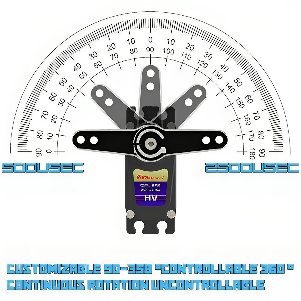 55kg Digital Servo 7.4V 180/27 - огляд і ціна Rc Hobby Motors