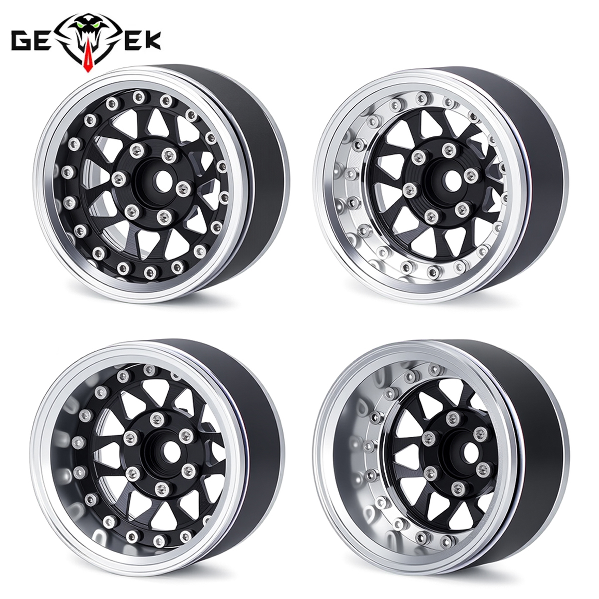 4Pcs 1.9 Aluminum Beadlock Whe - огляд і ціна Rc Hobby Crawler