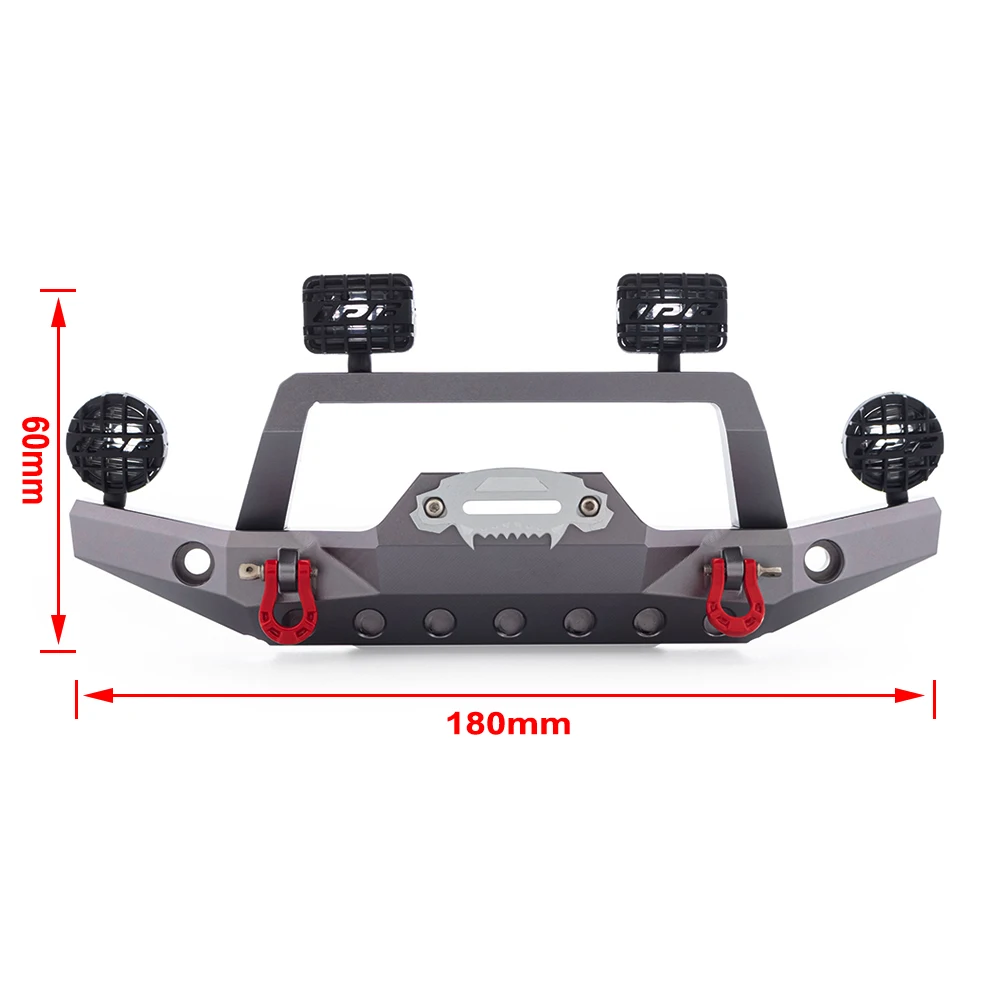 Metal Front Bumper with LED Li - огляд і ціна Rc Hobby Crawler