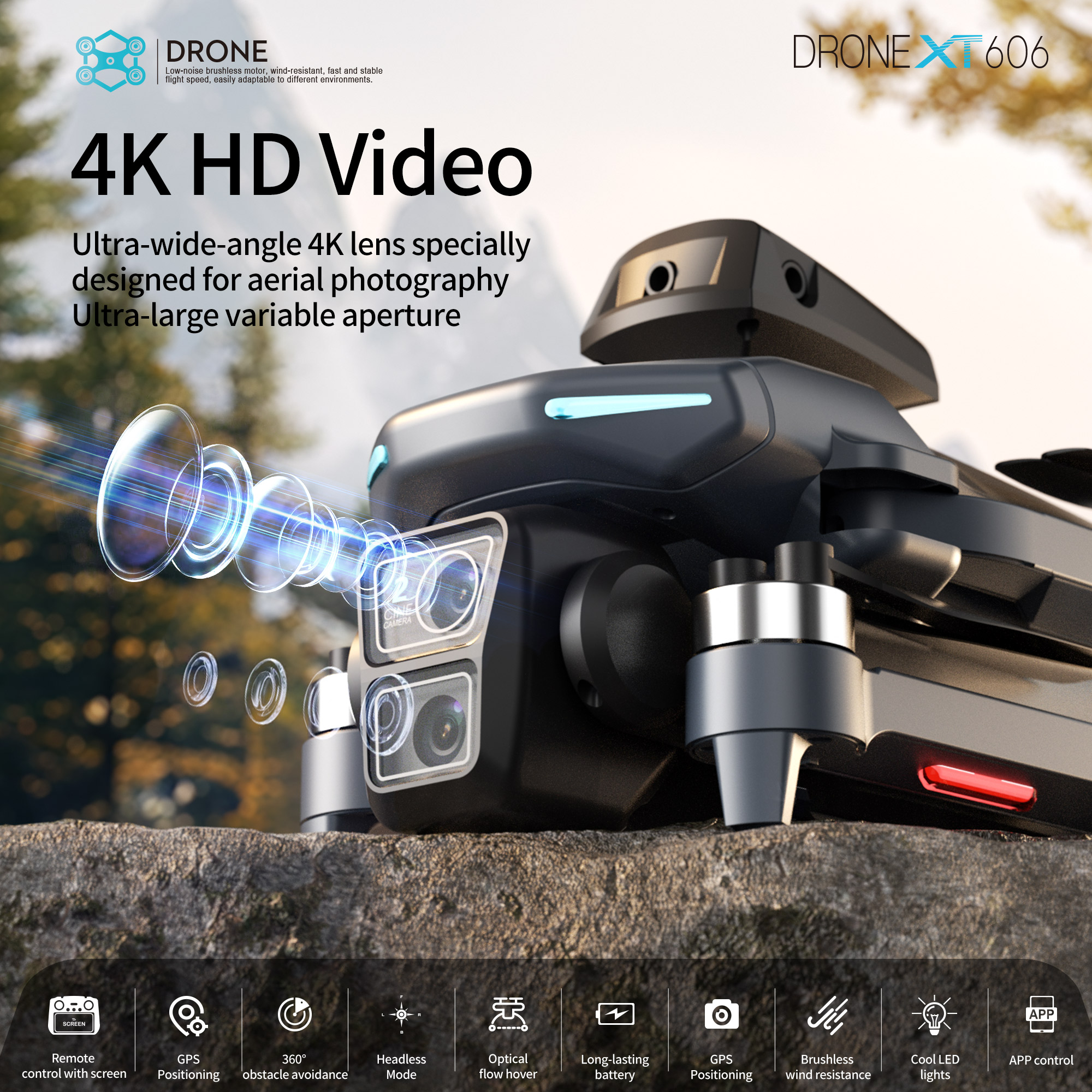 XT606 Foldable Drone 4K Dual C - огляд і ціна Top Rc Hobby Mini Xcub