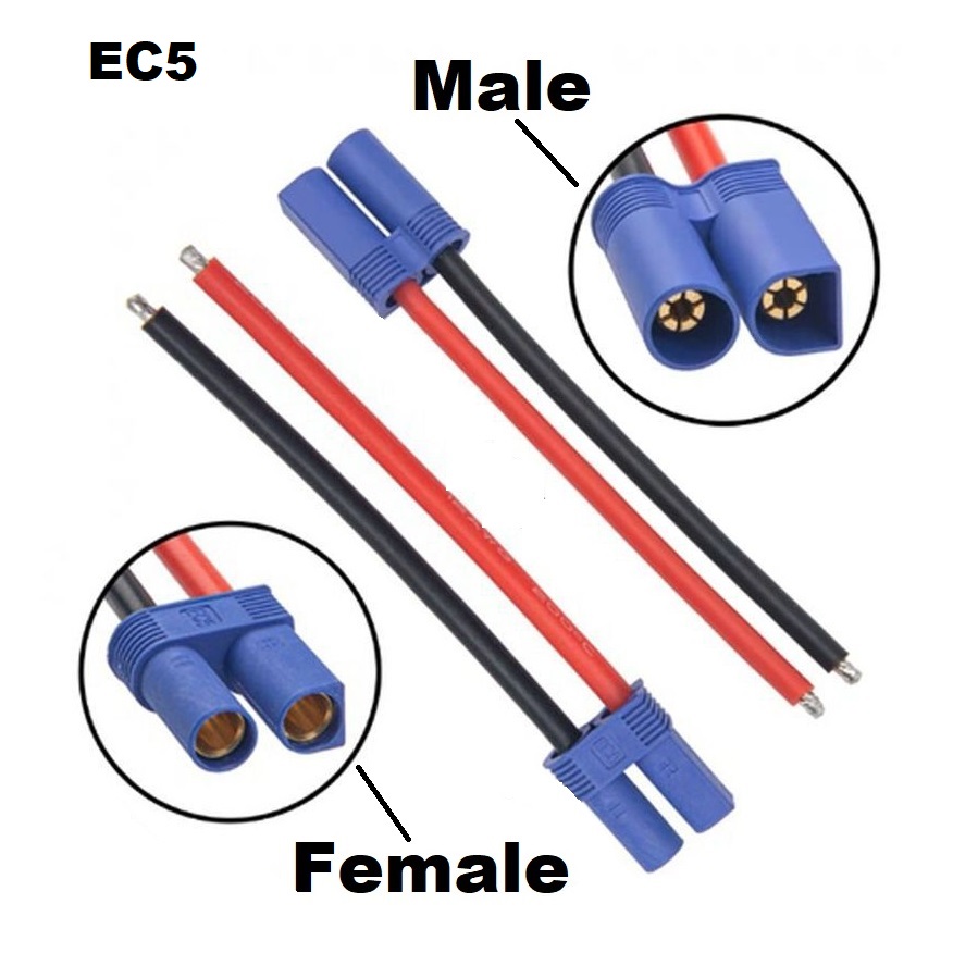 EC5 Cable 12Awg 10CM Wire Harn - огляд і ціна Rc Hobby Wholesale