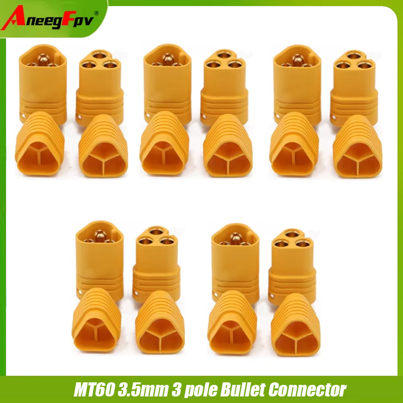 2/5pairs AMASS MT60 3.5mm 3 po - огляд і ціна Rc Hobby Wholesale