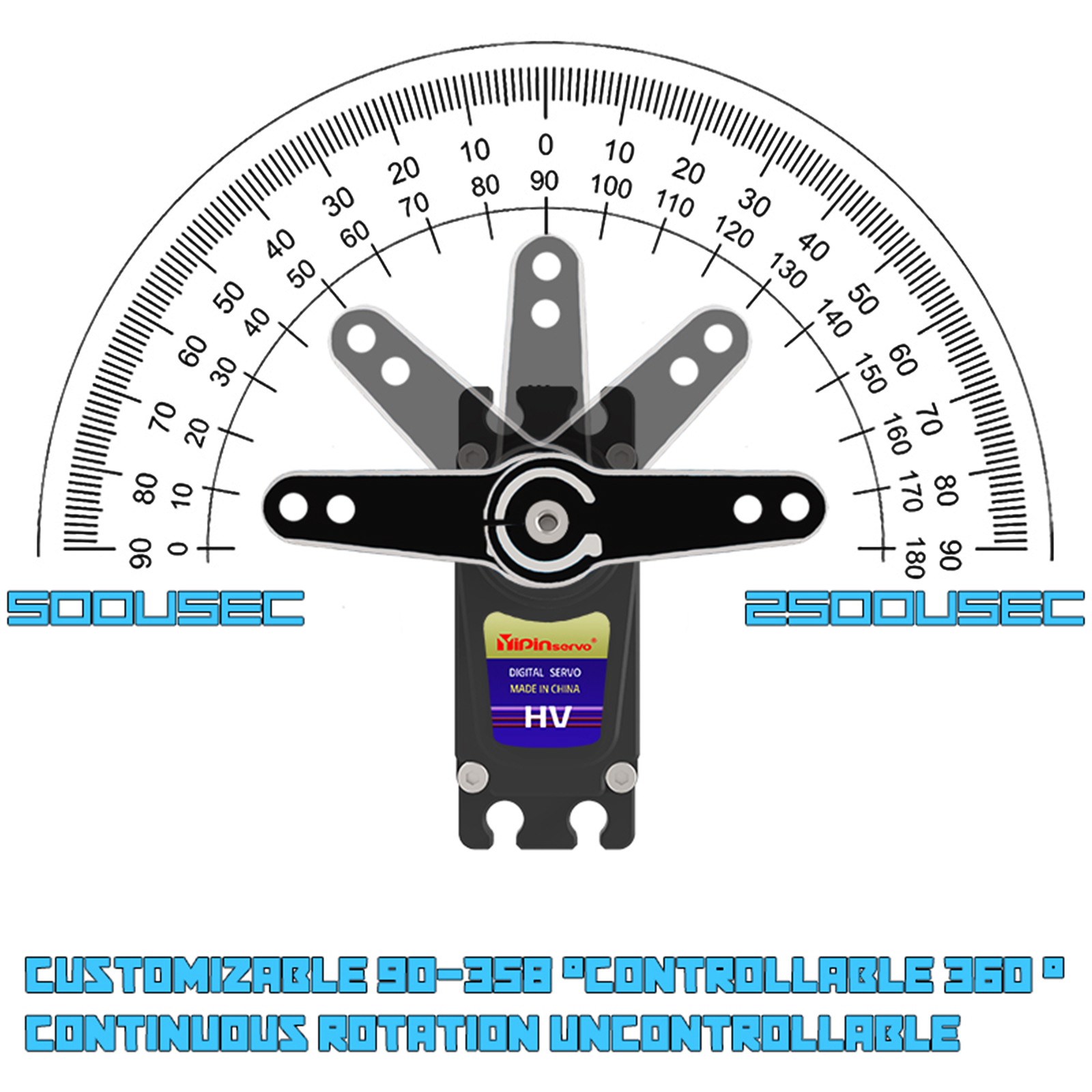 70kg Digital Servo 8.4V 180 De - огляд і ціна Rc Hobby Motors