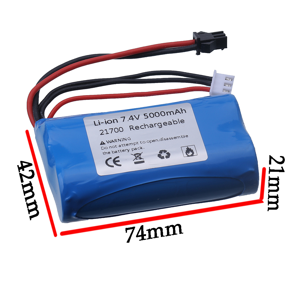 (SM Plug) 7.4V 5000mAH 21700 L - огляд і ціна Rc Hobby Wholesale