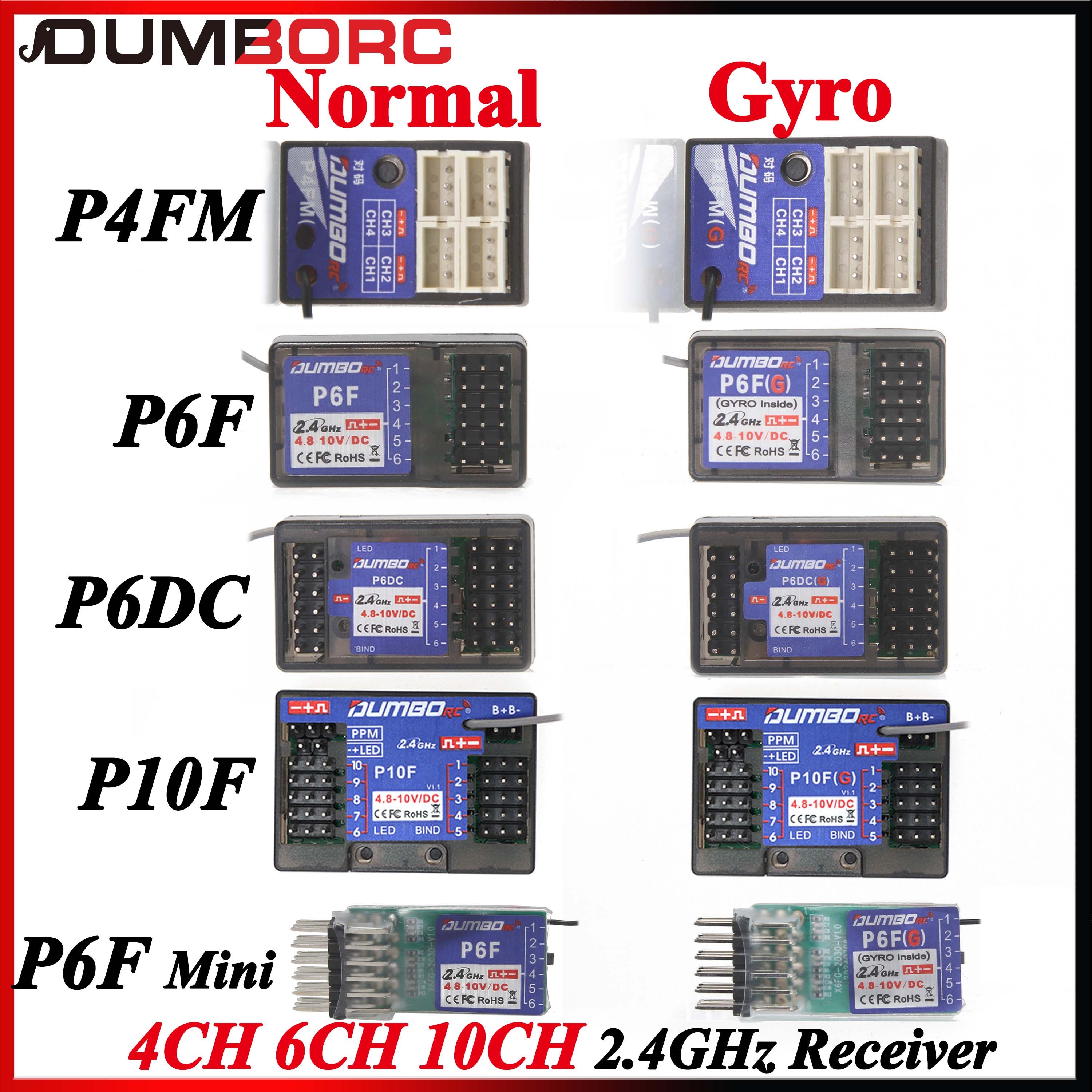 DUMBORC P6DC P10FG P4FMG P6FG  - огляд і ціна Radio Transmitter 6Ch
