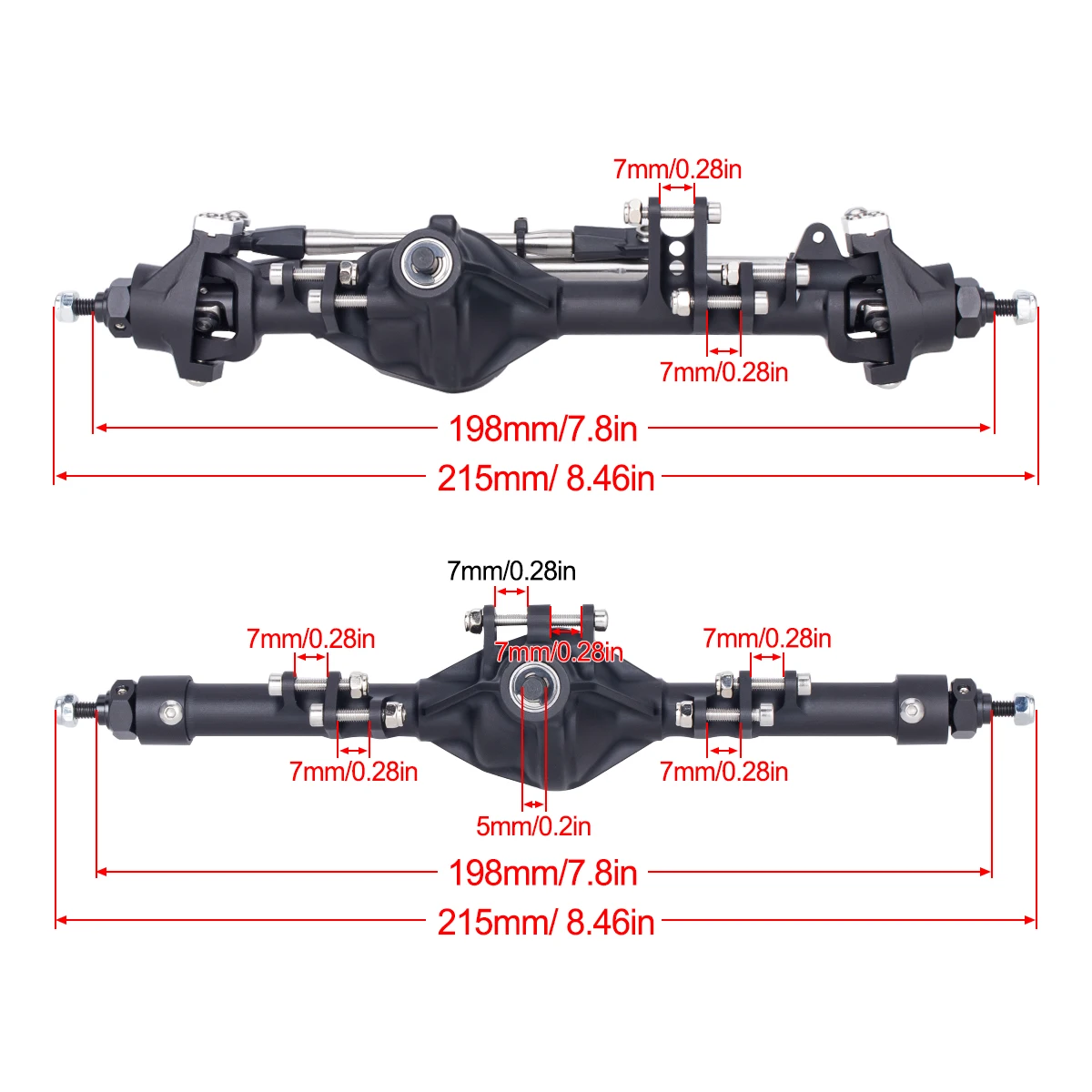 CNC Aluminum Axle Alloy Front  - огляд і ціна Rc Hobby Crawler