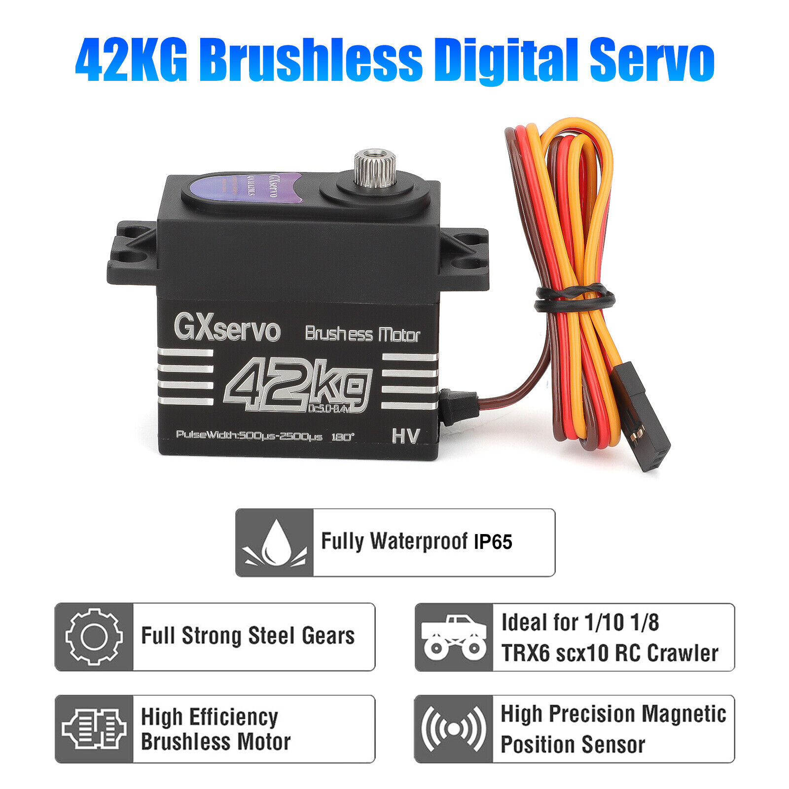 Brushless Motor 180° Metal Gea - огляд і ціна Rc Hobby Motors