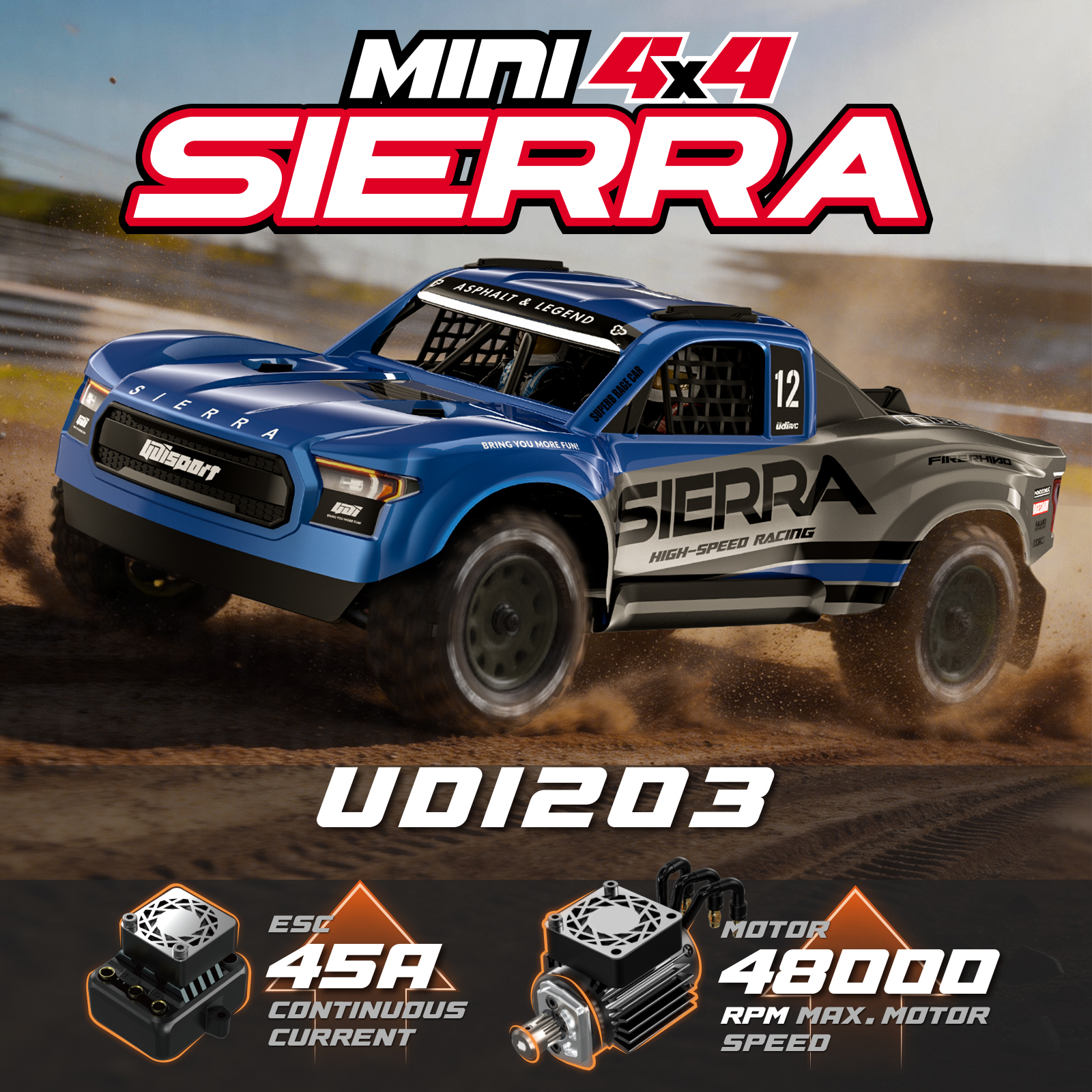 UDIRC UD1203 SIERRA 1/12 Scale - огляд і ціна Rc Hobby Pro