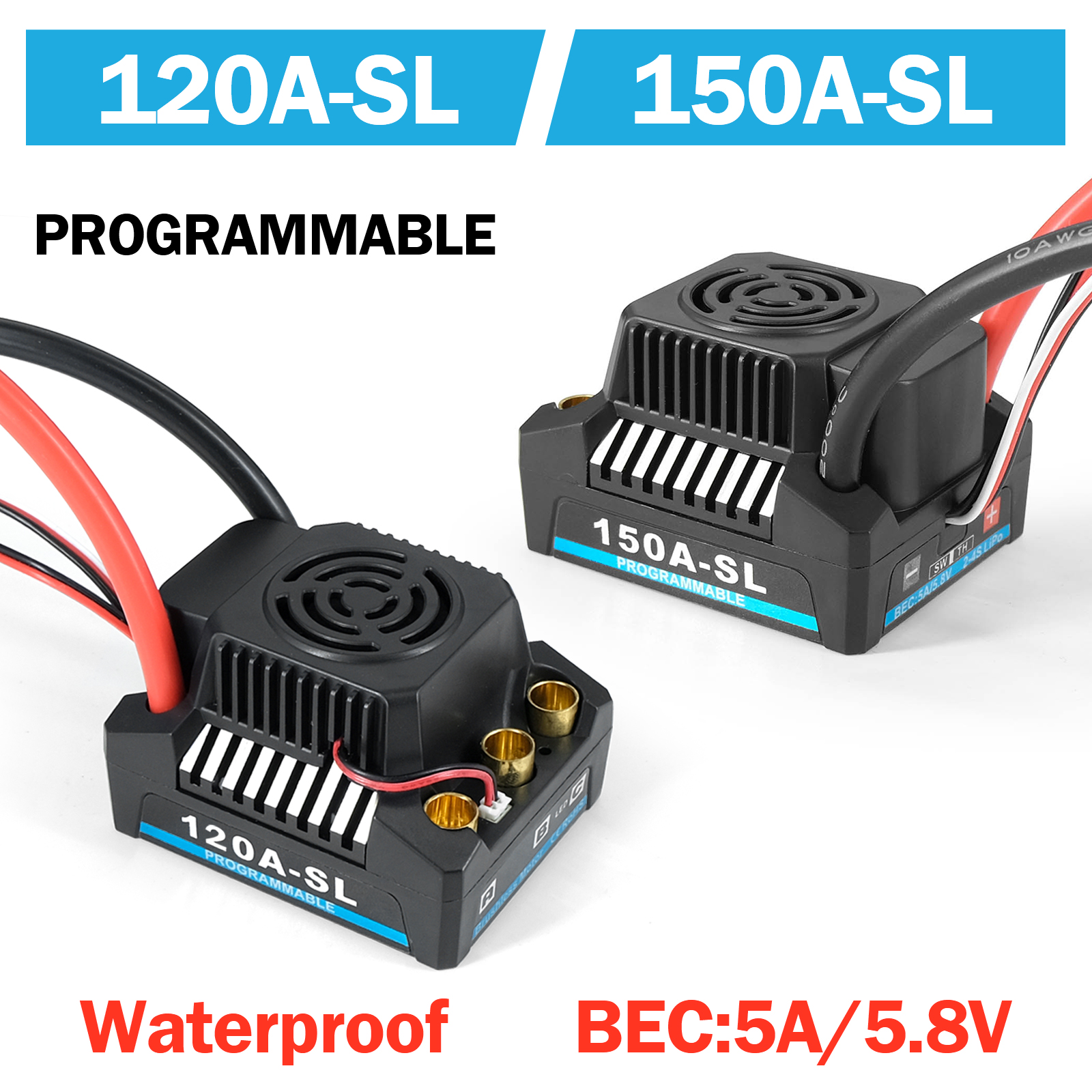 Platinum 120A 150A 2-4S Waterp - огляд і ціна Rc Hobby Engine