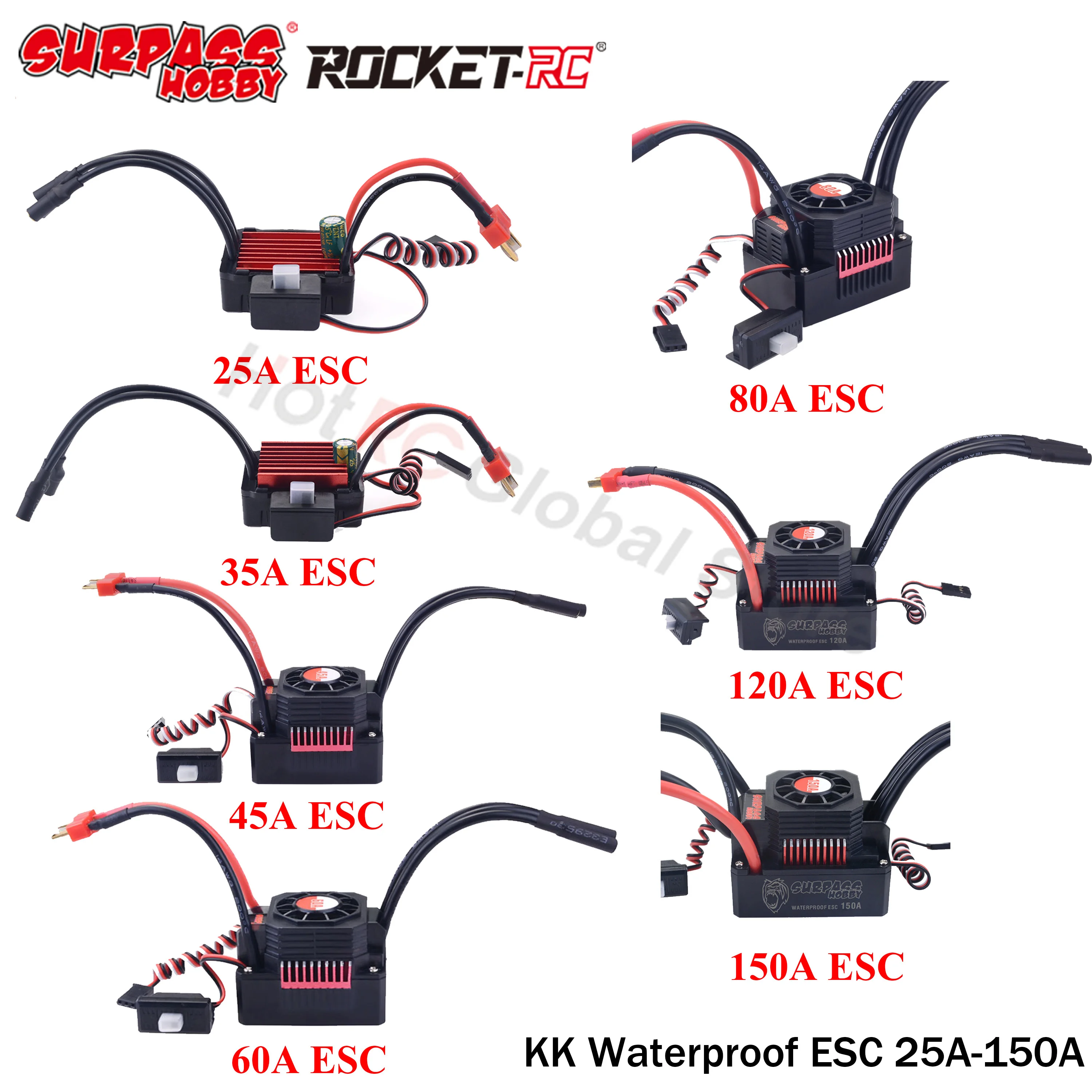 SURPASS HOBBY KK 25A 35A 45A 6 - огляд і ціна Rc Hobby Motors