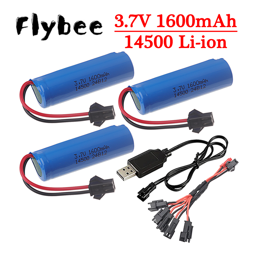 Original 3.7v 14500 1600mAh Li - огляд і ціна Rc Hobby Parts
